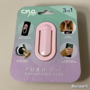 CYLO POP Push Pop Adhesive Phone Grip Stand 3 In 1 Pink New In Package